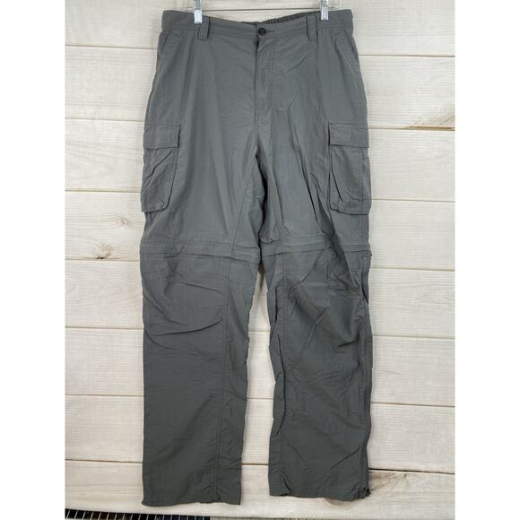 REI Co-op Convertible Pants Men's Size XL x 36L Gray Zip Off Leg Hiking Fishing - Picture 1 of 11